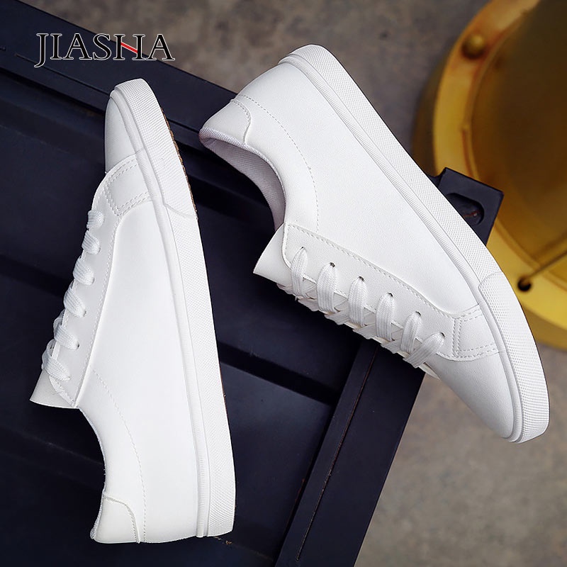 Zapatos Las Mujeres 2022 Primavera Cordones Blancos Mujer Cuero PU color Sólido casual Zapatillas tenis feminino | Shopee México
