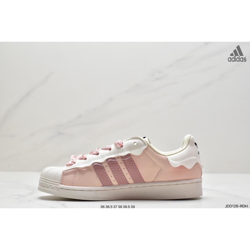 Adidas Originals " Milk White/Lace " Shell series Low Top Classic 100 casual original Board shoes " Leather Ice Cream | Shopee México