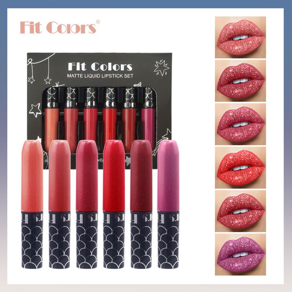 6PCS Brillo De Labios Impermeable Labial Líquido De Larga Duración Set  Maquillaje Comestic Regalo De Navidad Para Mujeres | Shopee México