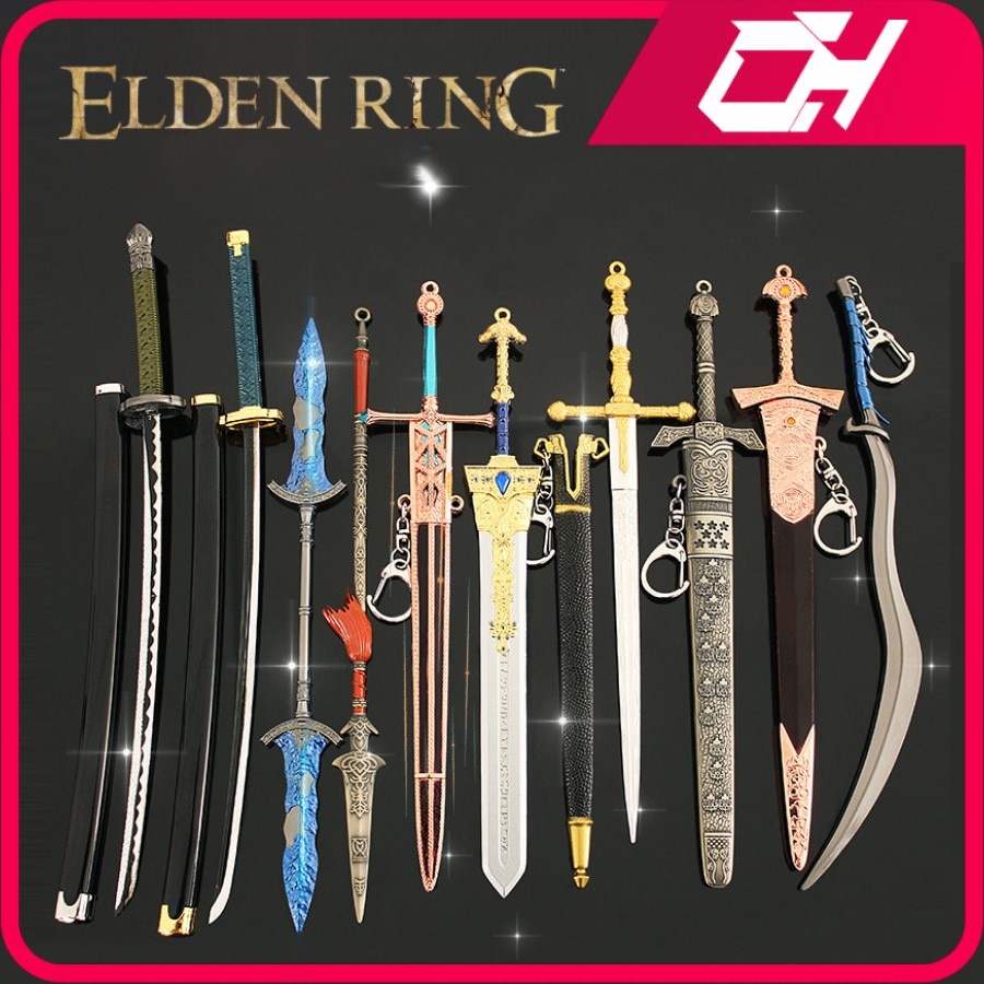 Productos de Elden Ring, 30 Cm, con Soporte Y Caja De Regalo Decoración Escritorio Juegos Fantasía for Jugadores Coleccionistas