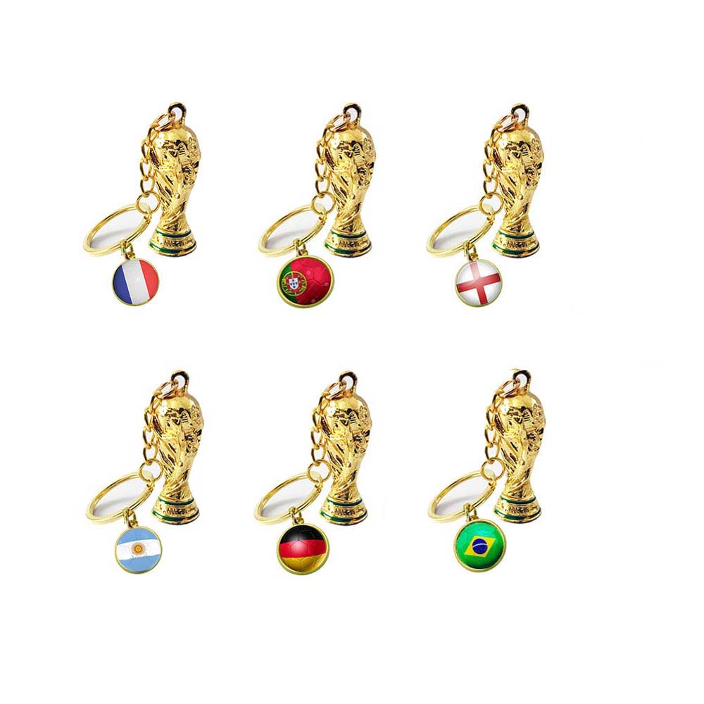 FIFa World Cup Qatar 2022 Keychain LOGO Football Soccer Souvenirs