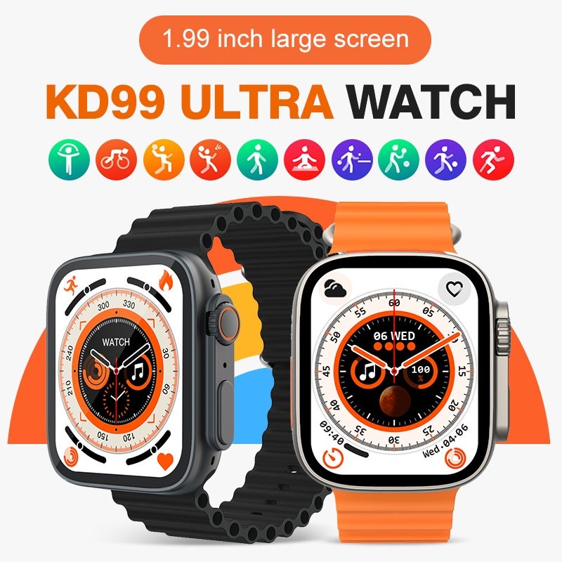 Kd99 Ultra 8 Series Smartwatch Reloj Deportivo Llamada Bluetooth Pk Dt8 Iwo 16 T800 T55 pro max