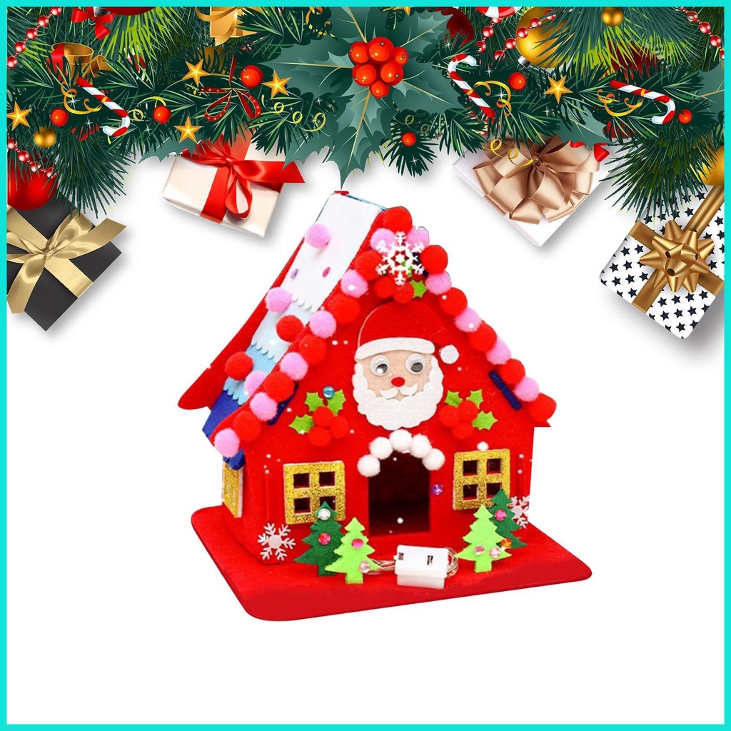 Juguete De Fieltro De Casa De Navidad Hecho A Mano Para Fiestas Suministros  Artesanales Con Apliques Figura De Mesa Decoraciones De Fiesta Para  hayis3mx | Shopee México