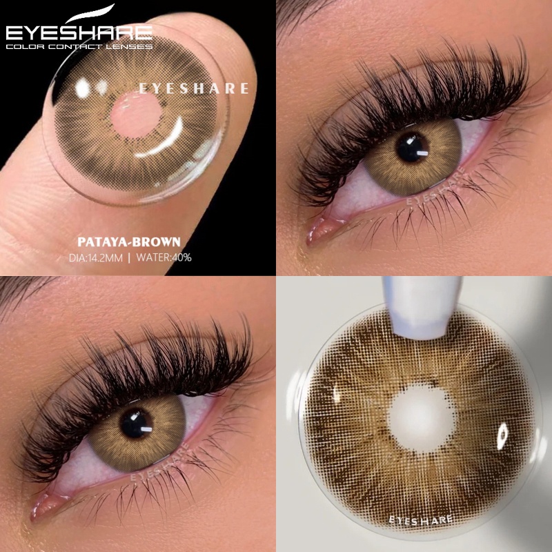 Lentes de contacto color caramelo hotsell