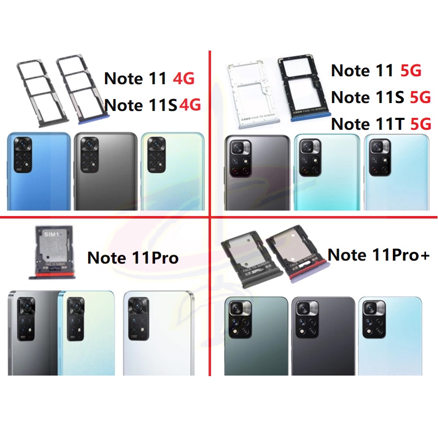 Bandeja Sim Para Redmi Note 11 Pro + 11S 11T 4G 5G Tarjetero