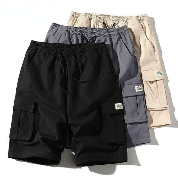 Pantalones Cortos Verano Para Hombre Multi Pocket Cargo Color Sólido Casual Bermudas | México