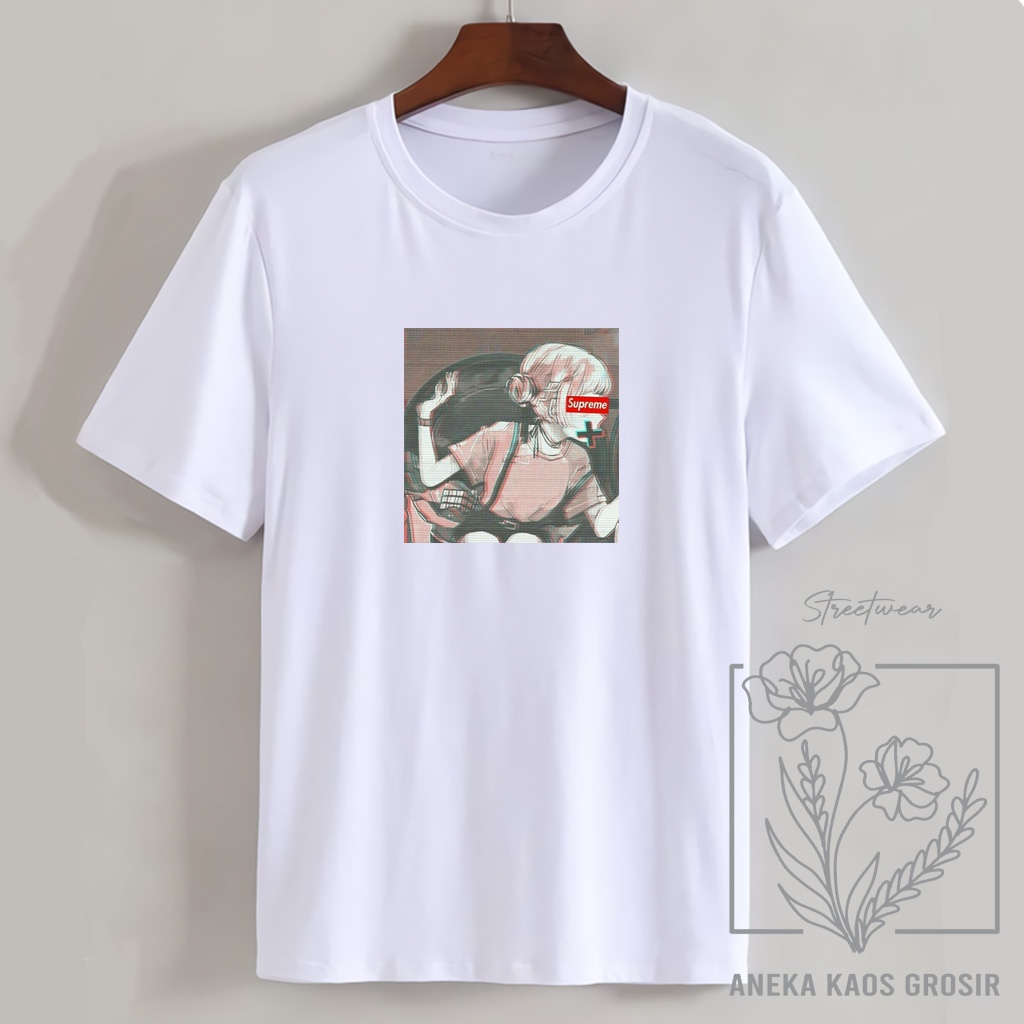 Camiseta Supreme GIRL ANIME japonés M L XL XXL | Camiseta de mujer | Ropa Distro | Camiseta japonesa | Camiseta | Shopee México