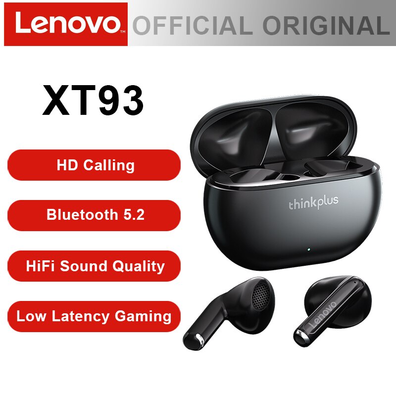 Nuevo Lenovo XT93 Auriculares Inalámbricos Mini Bluetooth 5.2 AAC SBC ...