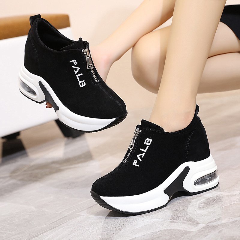 Mujer & amp ; 39 s Zapatillas Con Plataforma Zapatos Para Casual Cesta De Cuña 2021 De Tenis Gruesa De Verano | Shopee