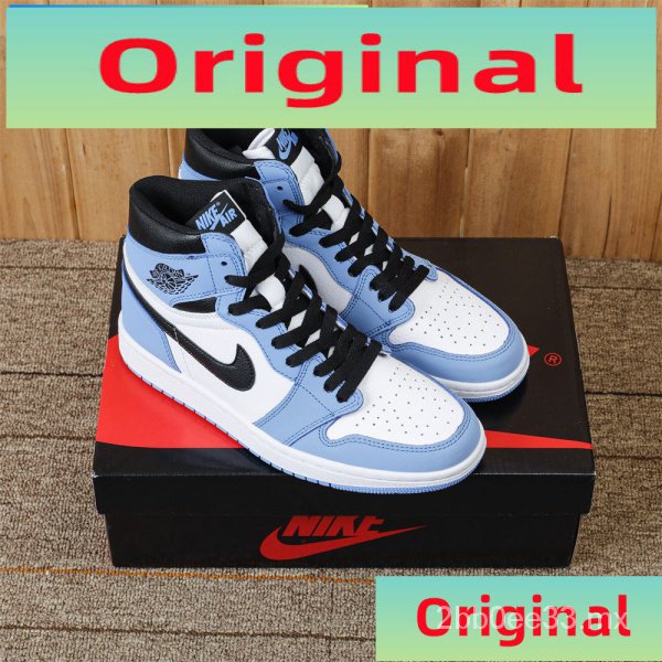 Universidad Azul High Court Unisex Retro NIKE AIR JORDAN 1 Baloncesto Tenis 6POD