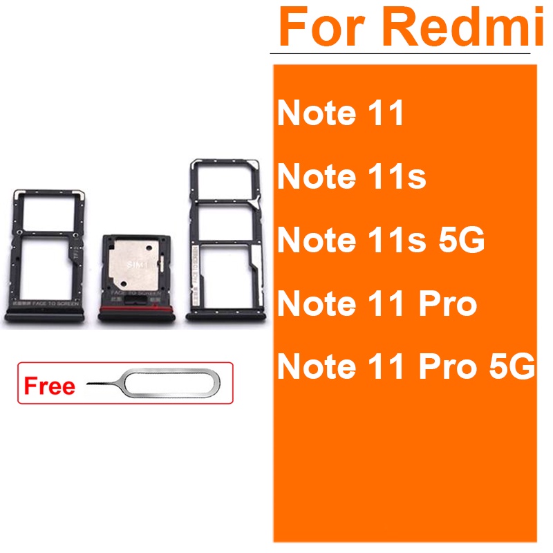 Bandeja De Tarjeta SIM Para Xiaomi Redmi Note 11 11S 11 Pro 4G 5G Soporte De Ranura Micro SD Adaptador Lector De Reemplazo