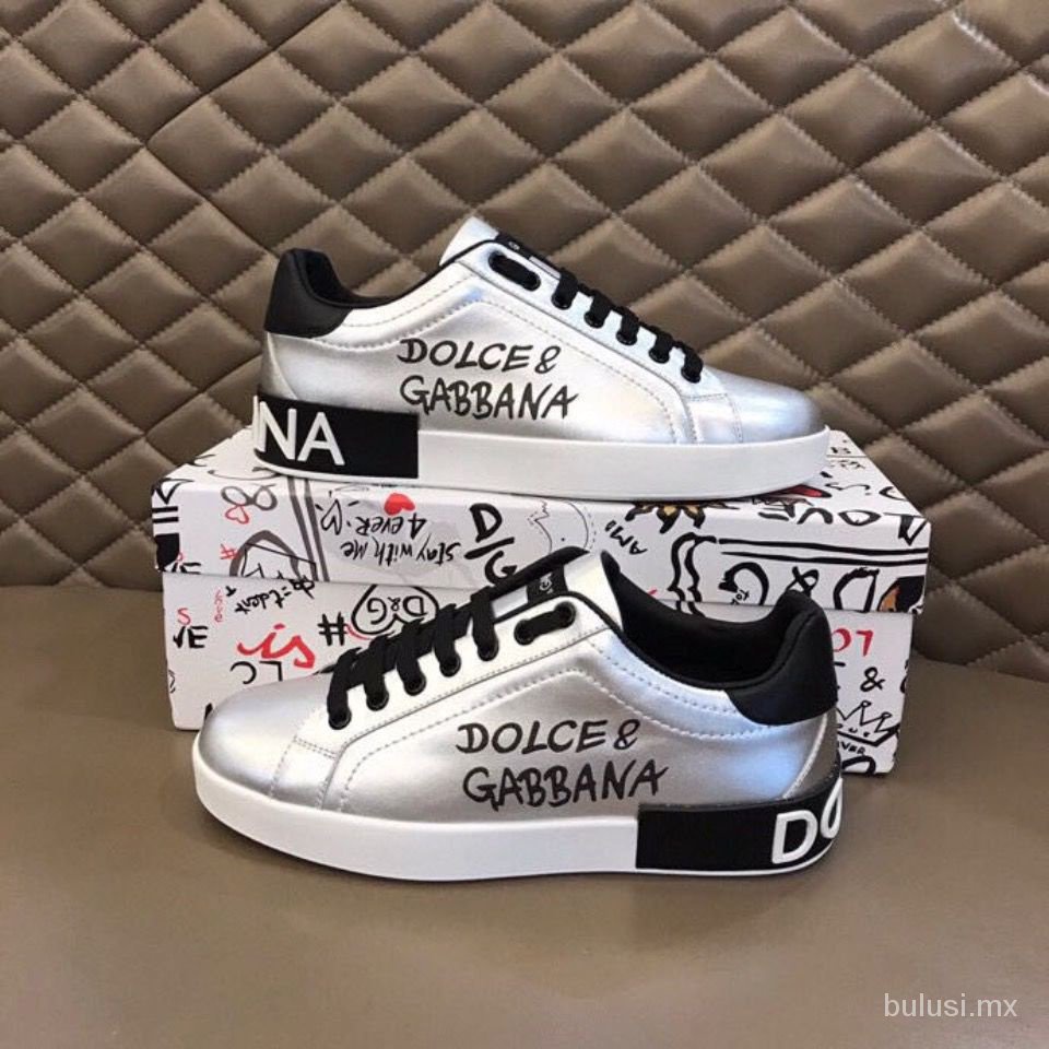 Dolce & Gabbana Estación Europea Grandes Zapatillas De Deporte Para Hombres Influencer Zapatos De Casuales De Tenis Blancos | Shopee México
