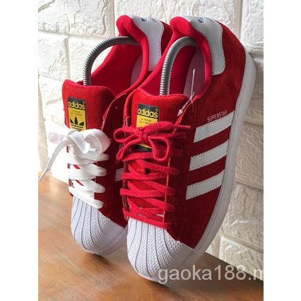 adidas rojos gamuza