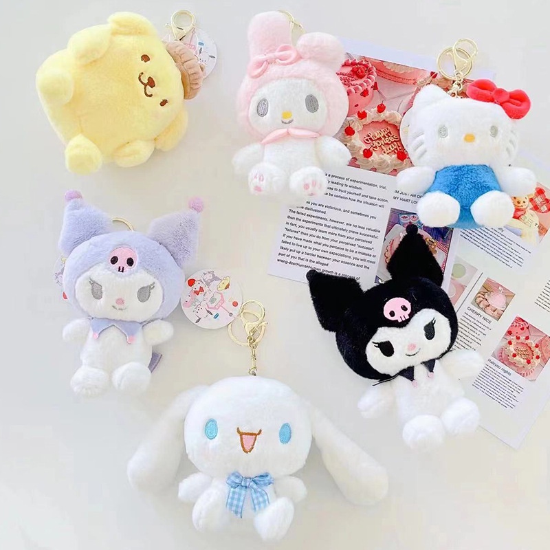 Sanrio Kawaii Kuromi Hello Kitty My Melody Cinnamoroll Peluche Juguetes ...
