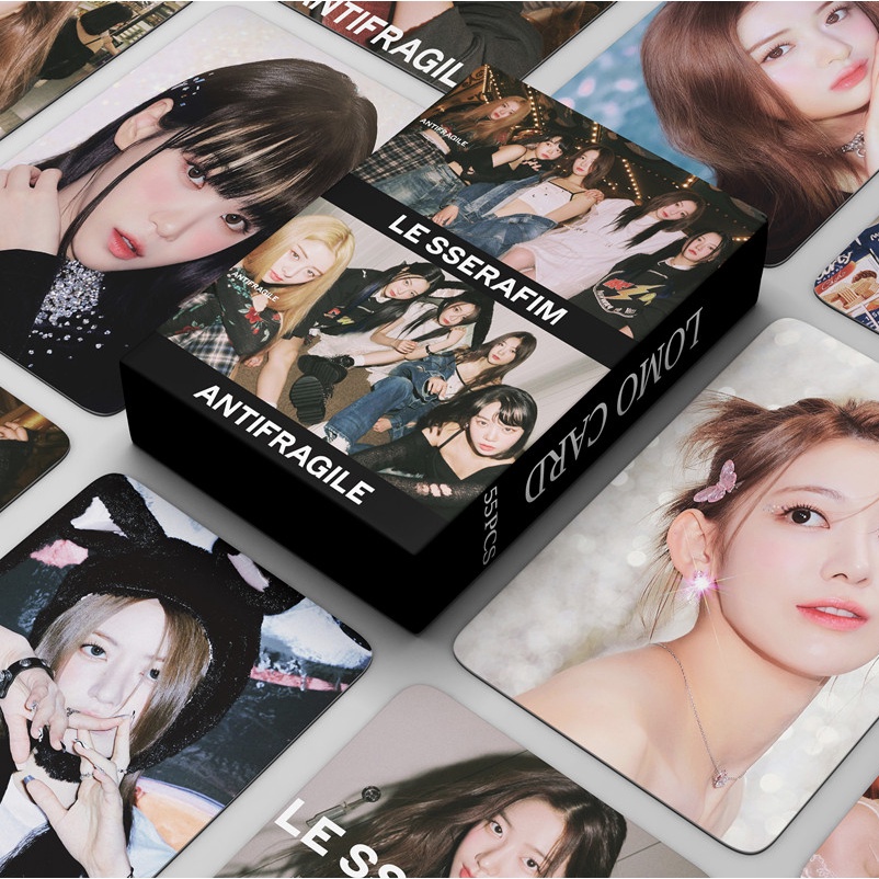 55 Carte LOMO Le Sserafim Crazy - Photocard Album Collection