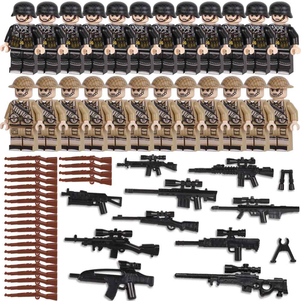 Weapons Mini Figures Military Set Fit Lego