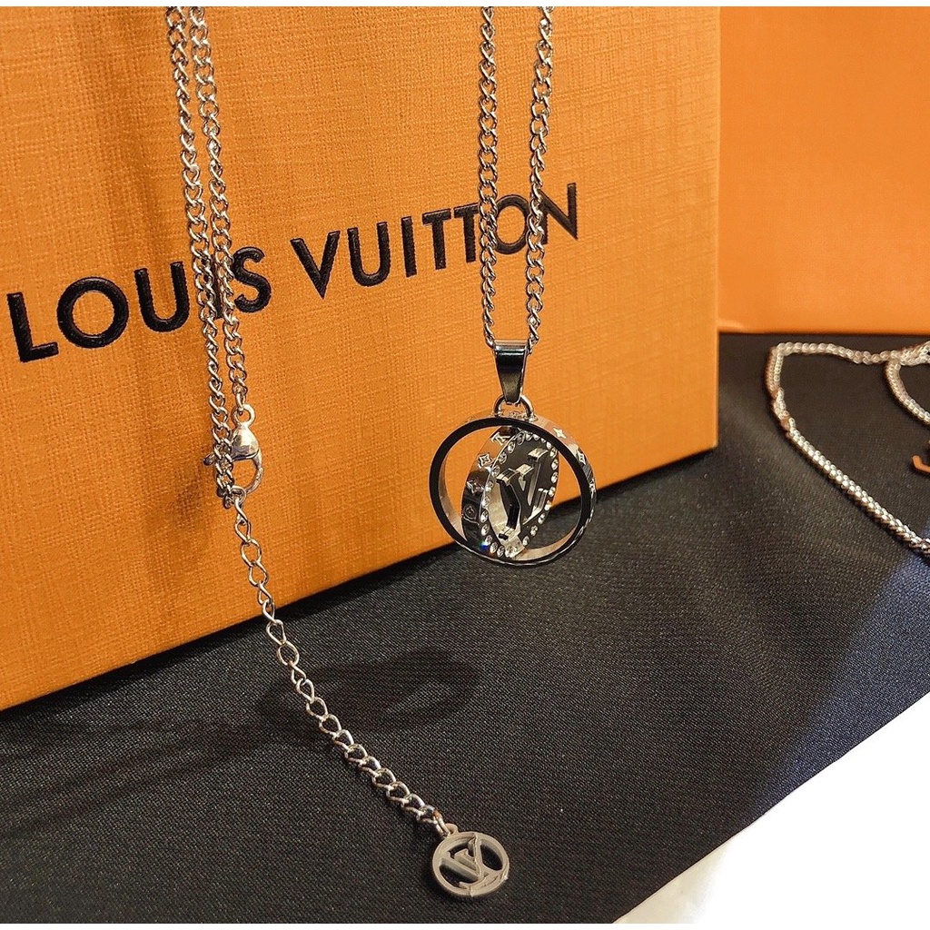 Louis Vuitton Collar De Moda Patrón Accesorios Coreano Simple LV Letra  Cadenas Gargantilla Delicada Colgante Joyería