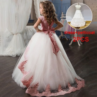 Quickfire 2023 Elegante Primer Vestido De Dama De Honor Niña Encaje  Princesa Niños Vestidos Para Niñas Disfraz Fiesta Boda 8 10 12 Años |  Shopee México