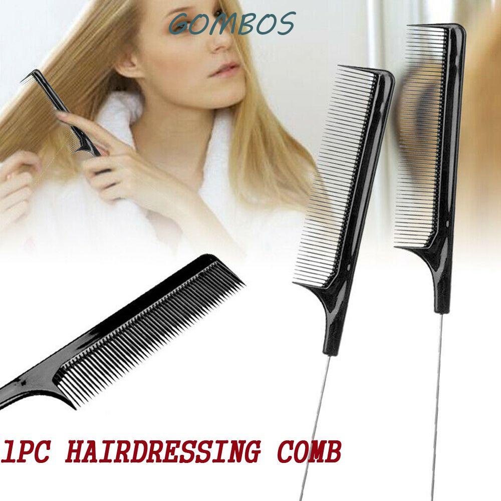 Peine Para El Cabello GOMBOS Profesional De Alta Calidad De Dientes Finos  Herramienta De Peinado Cola De Rata | Shopee México