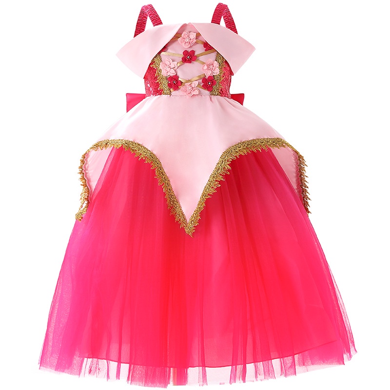 Aurora Vestido De Niña Verano Sin Mangas Elegante Princesa De Navidad  Regalo De Fiesta De Cumpleaños 3-10 Años Ropa Para Niños | Shopee México