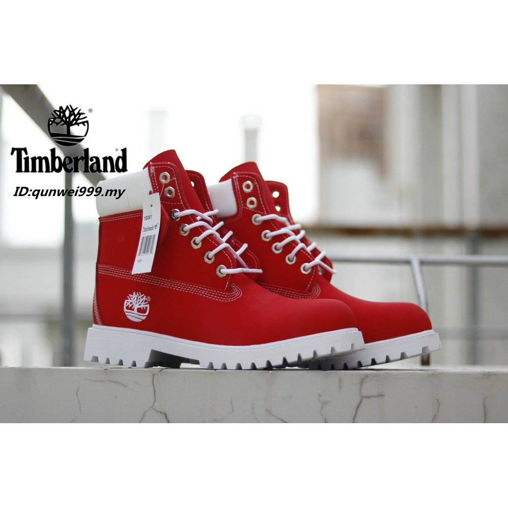 timberland color rojo