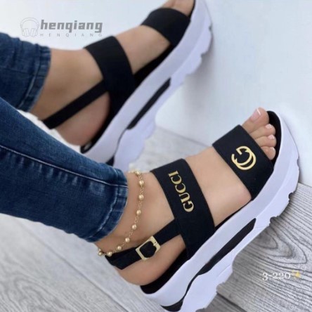 Sandalias De Plataforma Mujer 2023 GUCCI Beach Zapatos | Shopee México