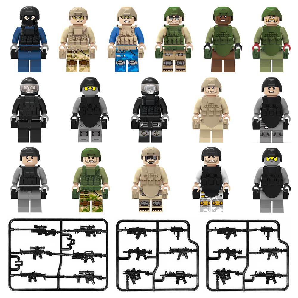 Military Minifigure Lego Compatible Building Blocks for Kids Soldier Toys Lego minifigures Army Toys for Boys