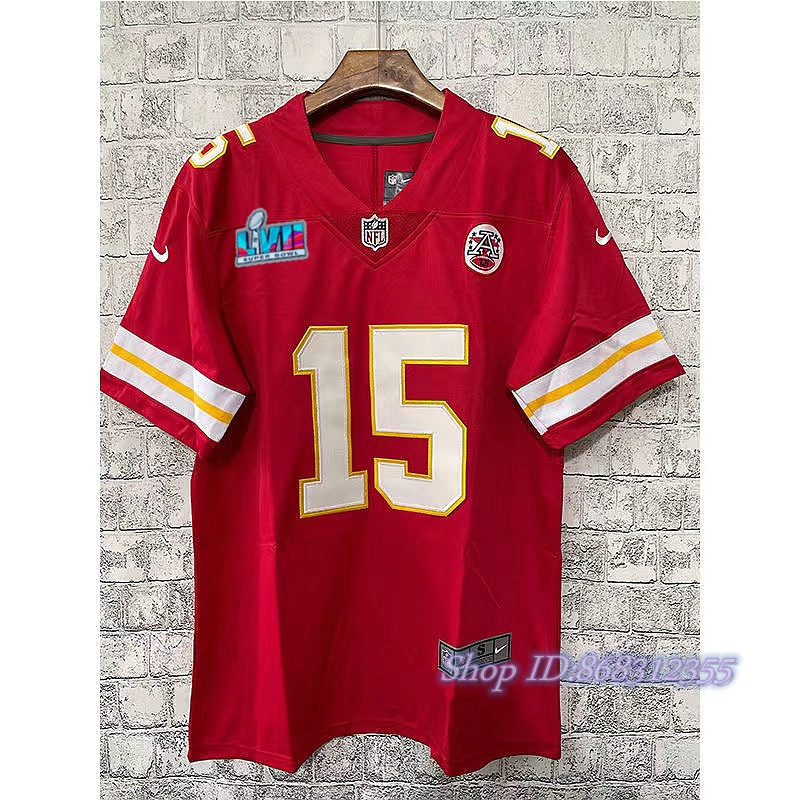 Women's Nike Patrick Mahomes White Kansas City Chiefs Super Bowl LVII Patch  Away Game Jersey