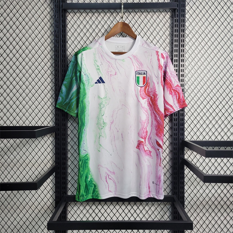 Straw 23-24 Italia Deportes Rosa Jersey Fútbol Uniforme Camisa De Entrenamiento