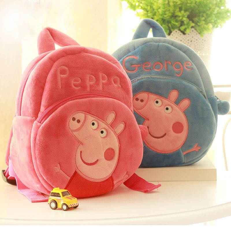 Peppa Pig dos desenhos animados fronha para crianças, brinquedos da boneca  móvel, George Short Plush Sofa