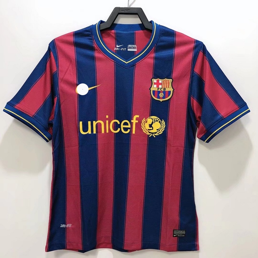 Barcelona 2009 2010 Camiseta De Fútbol retro Casa Harvey Messi De Manga Corta Número Impreso Personalizado