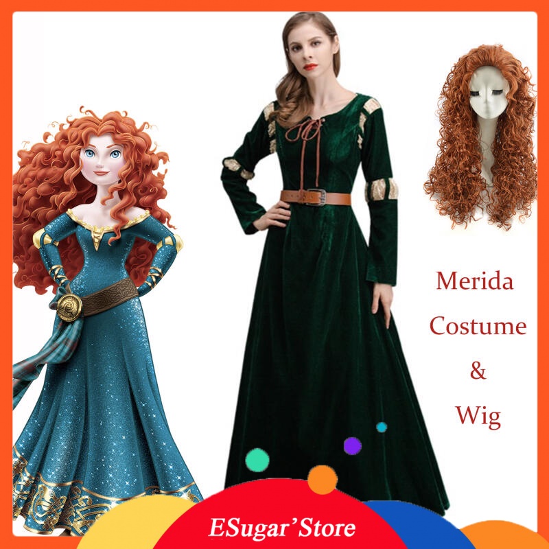 Vestido de merida disney sale