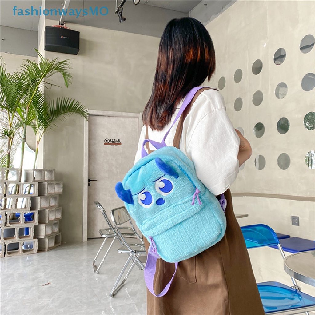 [FashionwaysMO] Mochila De Peluche Sullivan De Tres Ojos De Monstruo Peludo Kawaii De Disney [Nuevo]