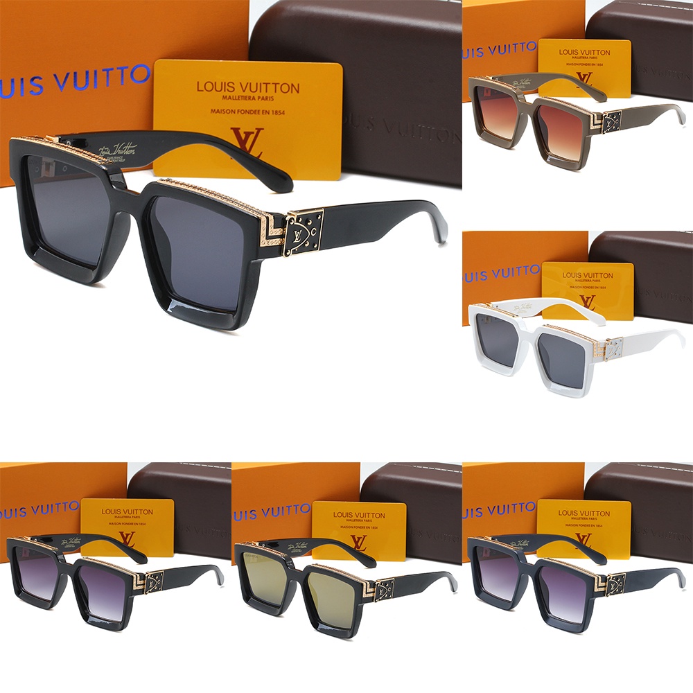 Louis Vuitton Lentes De Sol retro Para Hombre Al Aire Libre Cuadrado Gafas  De Conducción UV400