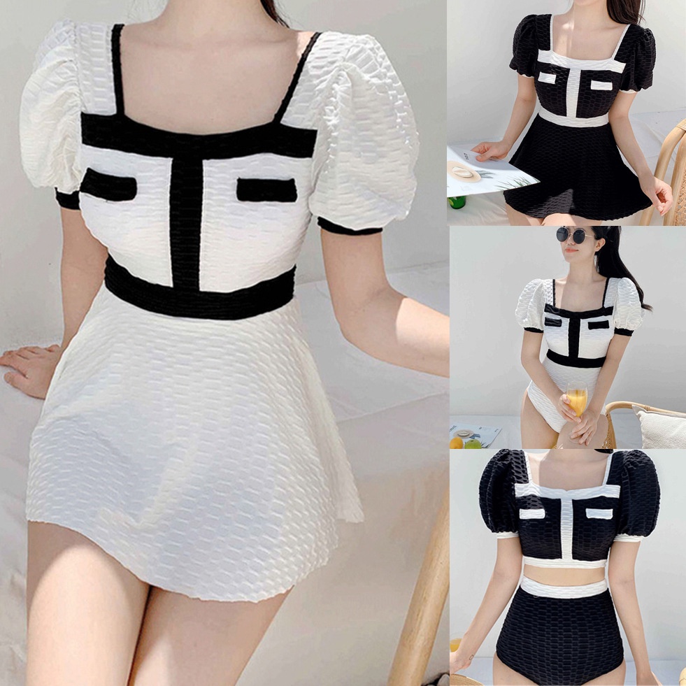 2023 Nuevo Estilo Chanel Style Traje De Baño De Una Pieza Mujer/Francés Retro Vacaciones Caliente Primavera Mujeres