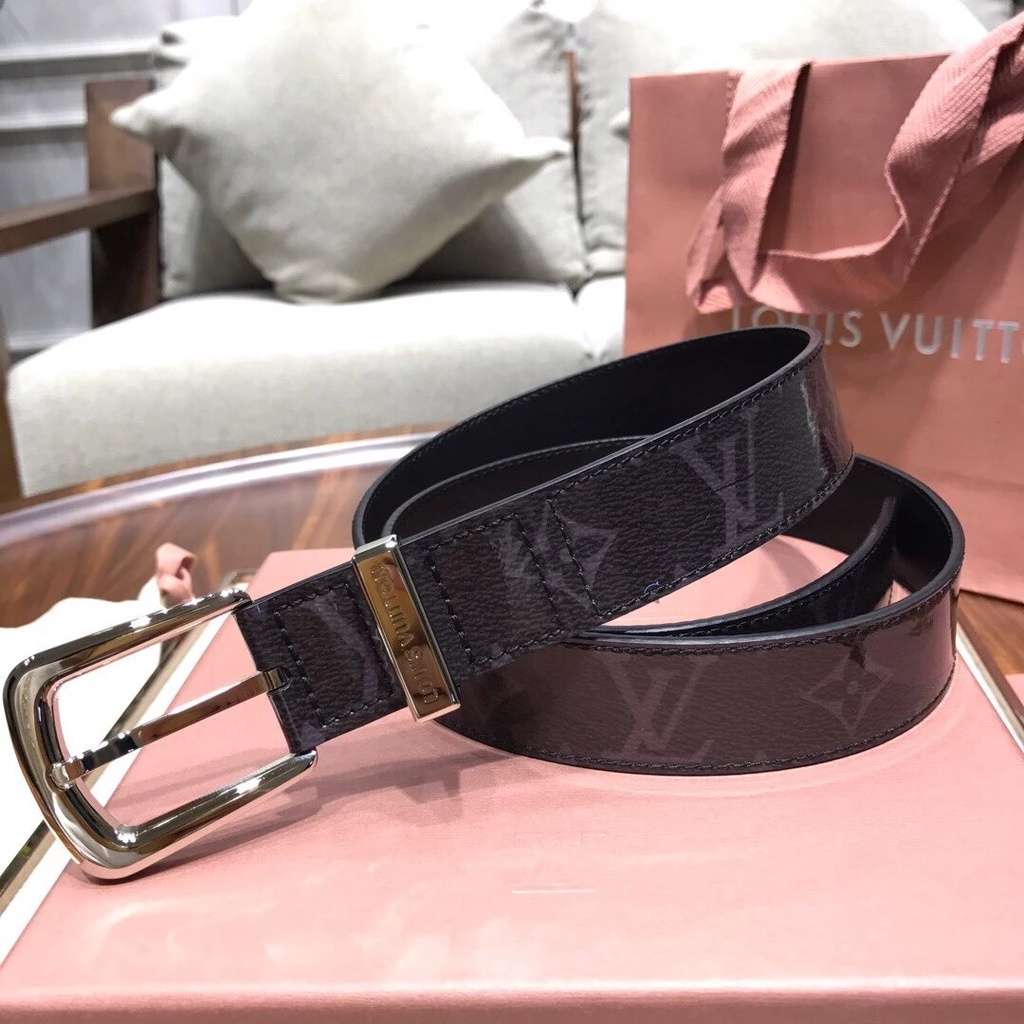 Cinturón LV cinturón de mujer calidad de contador cinturón de cena de 3,0  cm de ancho cinturón de presbicia cinturón de Louis Vuitton diseño de doble  uso moda todo partido experiencia cómoda