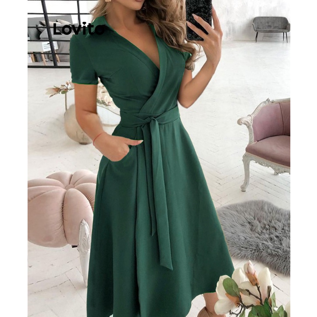 Vestidos casuales verde esmeralda sale