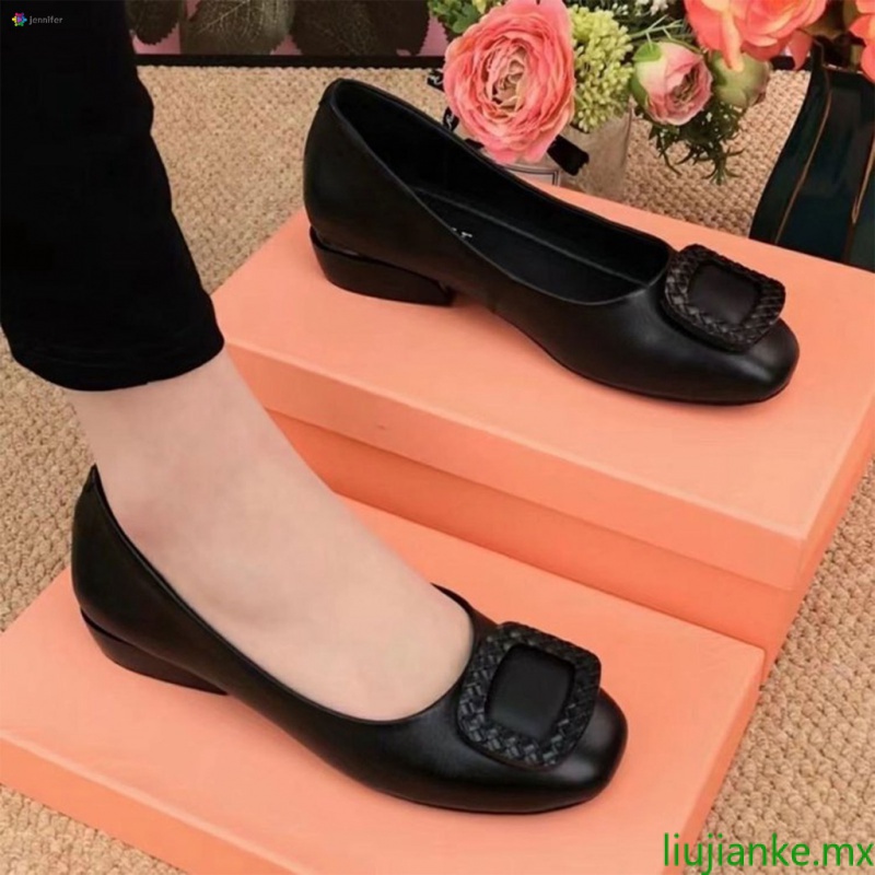zapatos tacón bajo Shopee México