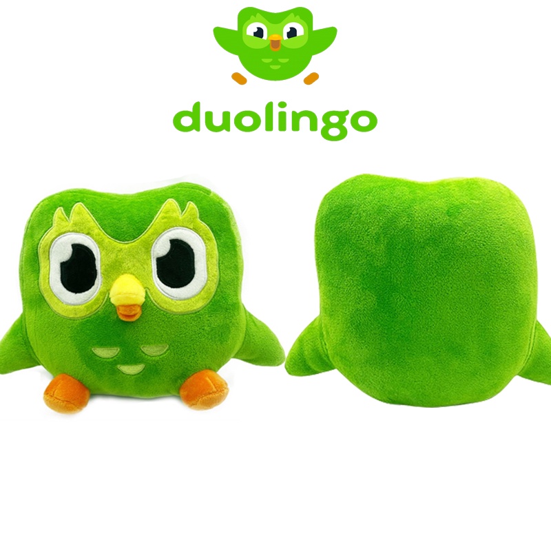 [Entrega Rápida] 20cm Duolingo Plushie Duo 10 Años Aniversario Búho Verde Regalo Para Niños Muñeca Juguete De Peluche