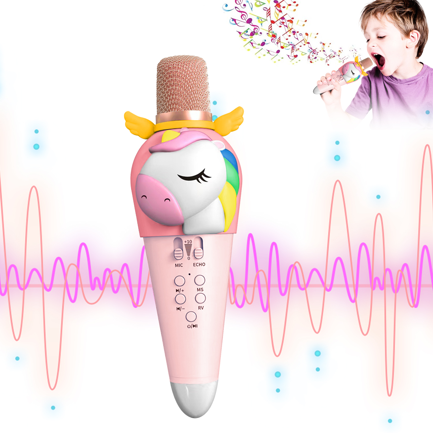 voijump Karaoke 2 Micrófonos para Niños, lo Mejor de 2025 Mini Karaoke Infantil Micrófonos